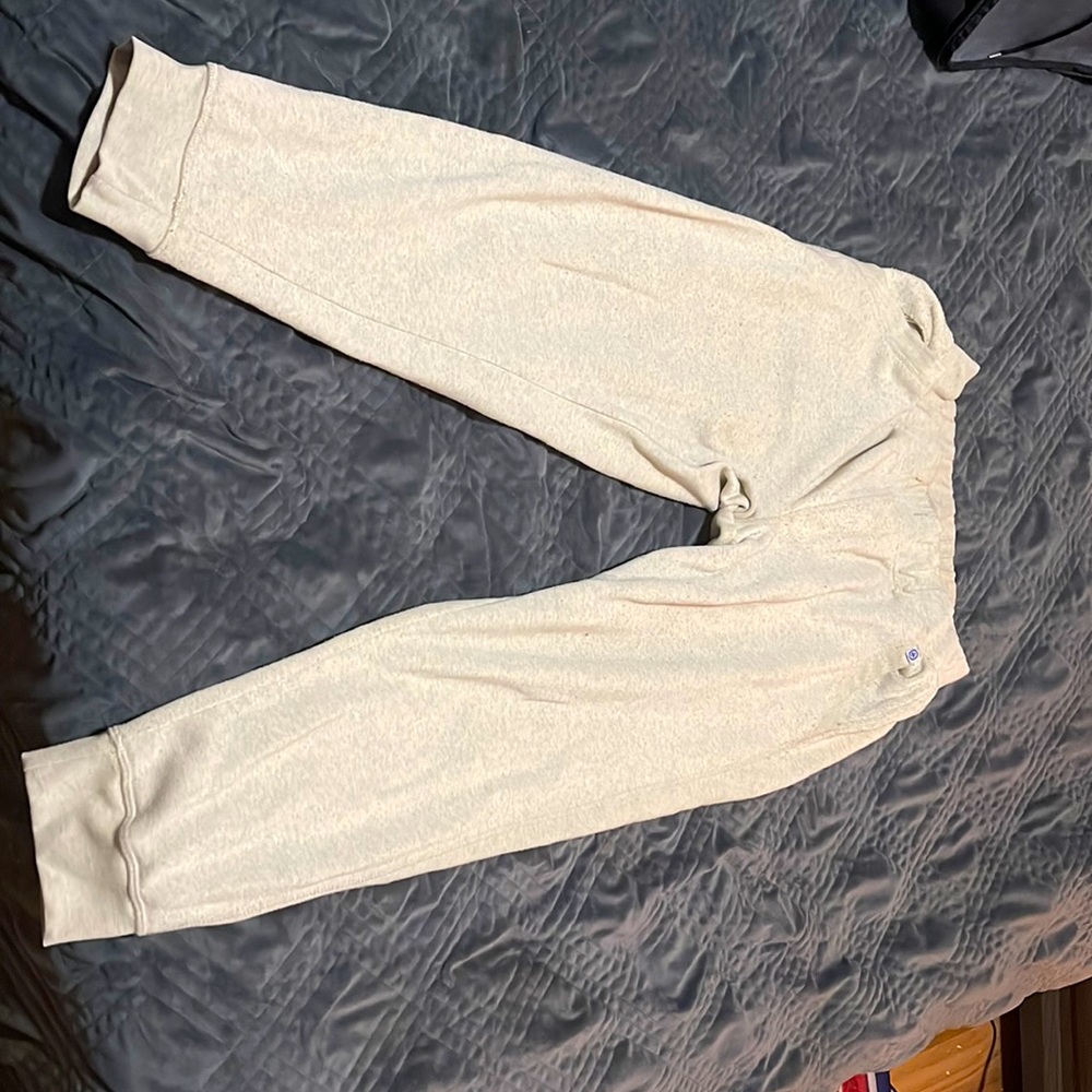 Cream/Beige Monumeny Large Sweatpants